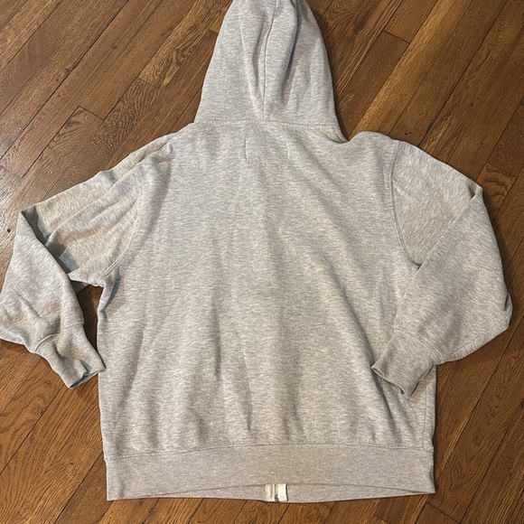 SWS Active Gray Zip-Up Hoodie, Boyfriend Fit, Size S/M, Measurements in Photos - Picture 12 of 12